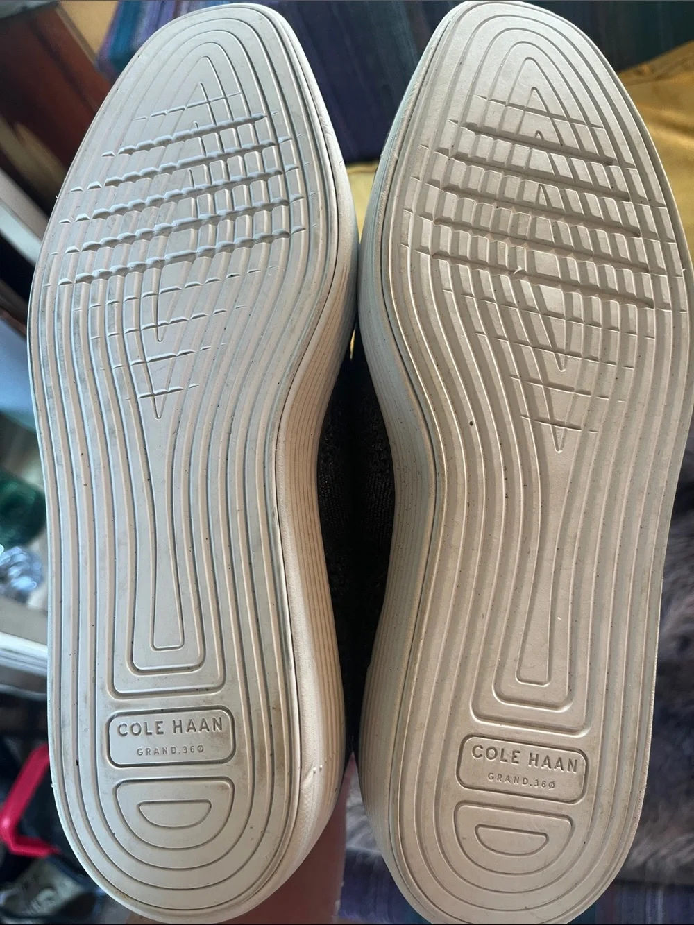 Cole Haan Grey Knit Oxford with White Sole